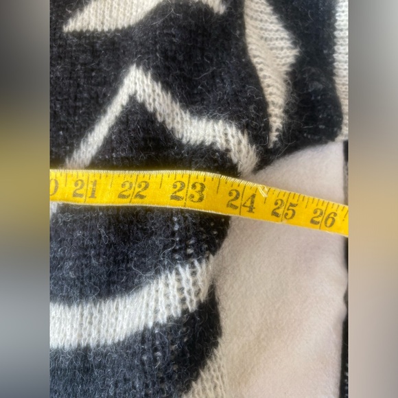 80s vintage i.b. diffusion heavy knit wool blend double breast sweater coat sz L - Picture 9 of 11